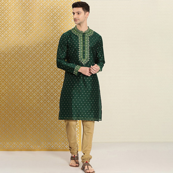 https://www.shop-ally.in/products/men-green-gold-toned-ethnic-motifs-embroidered-thread-work-jashn-kurta