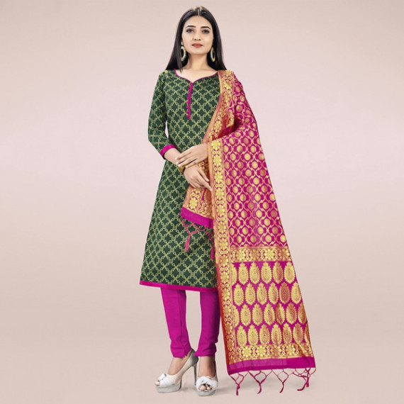 https://www.shop-ally.in/products/green-pink-unstitched-dress-material