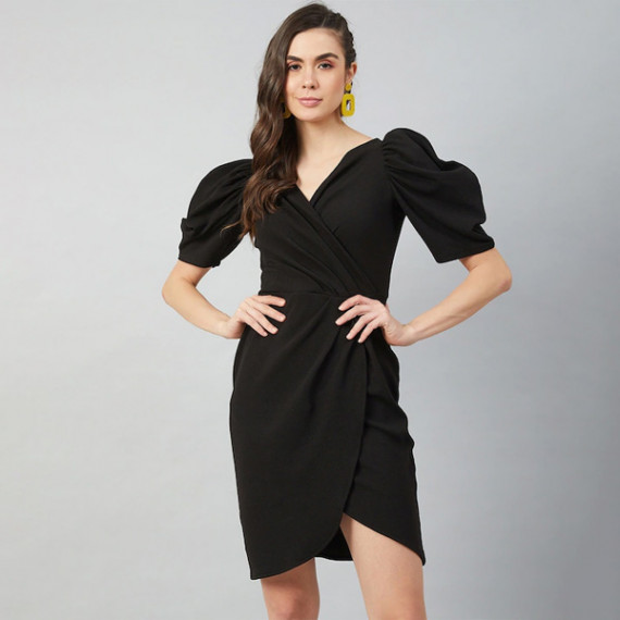 https://www.shop-ally.in/products/black-tulip-wrap-dress-with-volume-sleeves