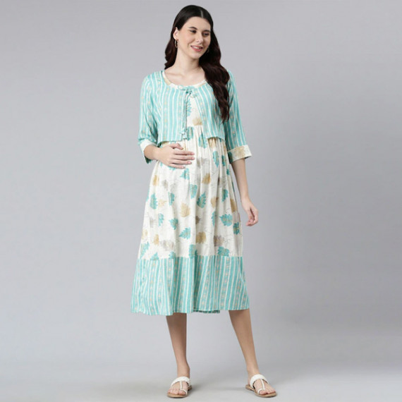 https://www.shop-ally.in/products/women-off-white-green-floral-maternity-a-line-midi-dress