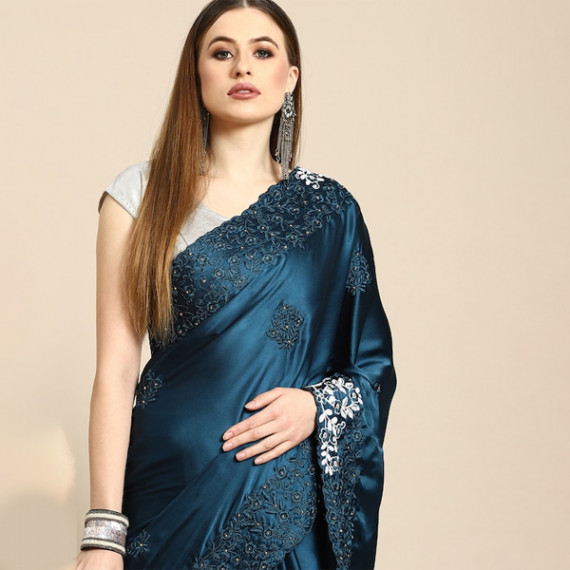 https://www.shop-ally.in/products/blue-floral-embroidered-satin-saree