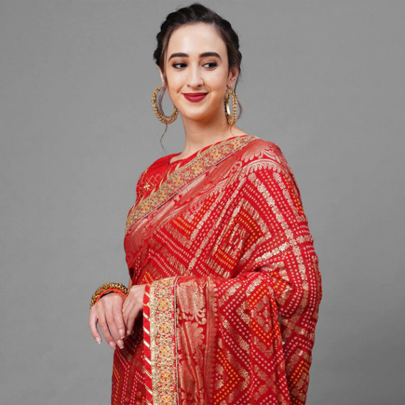https://www.shop-ally.in/products/red-gold-toned-woven-design-bandhani-saree
