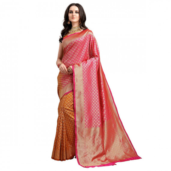 https://www.shop-ally.in/products/pink-mustard-yellow-ethnic-motifs-woven-design-half-half-kanjeevaram-saree